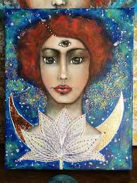 ovalonquarantine Features #June11th Code-ME011 My "PROTEGEE 3" is a lacy-  beaded interpretation in 24" x 18" box type of a woman empowered ..strong  and has the willpower to rise above the ordinary..she