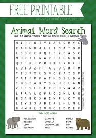 Kids, as well as adults, love these word searches. Free Printable Animal Word Search From Learncreatelove Com Word Puzzles For Kids Kids Word Search Free Printable Word Searches