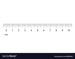 ruler cm measurement numbers scale