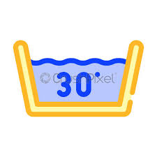 X research source make adjustments to water temperature as needed based on care labels to prevent clothes from shrinking or becoming misshapen. Water Temperature For Washing Clothes Color Icon Vector Illustration Stock Vector Crushpixel