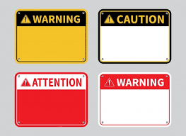 Welcome to freesignprinter.com, we provide free printable signs for a wide variety of uses. Premium Vector Warning Sign Blank Attention Sign