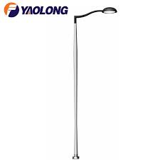 Single Arm Outdoor Driveway Lamp Post Yaolong Light Pole Manufacturers