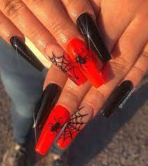 Hottest nail design ideas for your graduation. 23 Most Beautiful Halloween Acrylic Nails Stayglam