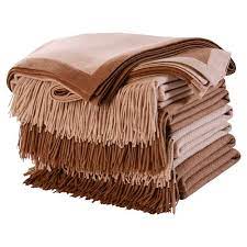 The gobi camel wool products are manufactured with the highest quality raw materials ,the best processing technology , and according to modern fashion trends. Lennon Flat Weave Camel Wool Throw Blanket Beige Kathy Kuo Home