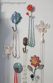 Wall Hooks As Jewelry Storage Decorative Wall Hooks Jewellery Storage Girls Room Decor