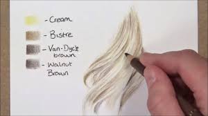 Drawing Blonde Hair With Coloured Pencils How To Draw Hair How To Draw Hair Hair Sketch Colored Pencil Portrait