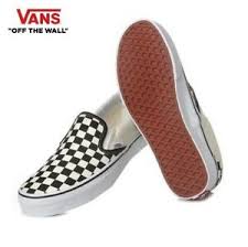 Details About Vans Classic Slip On White Black Checker Street Style Fashion Sneakers Shoes