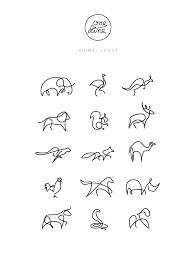 One Line Animal Logos On Behance One Line Tattoo One Line Animals Pictogram Design