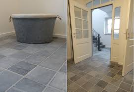 Blausteinplatten Mit Getrommelter Kantenverarbeitung Blaustein Naturstein Boden Natursteine