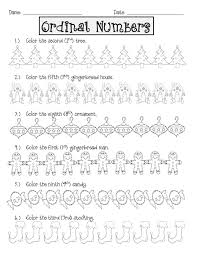 No Ordinal Christmas Ordinal Numbers Kindergarten Math Numbers Kindergarten Math Activities