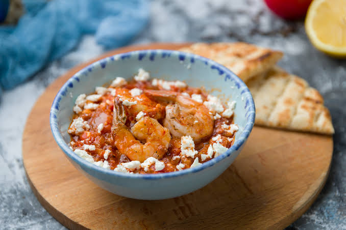 Shrimp Saganaki