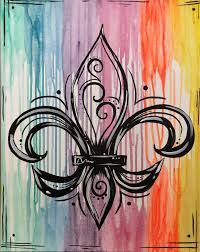 Golden and deep fleur de lis relief wallpaper, lis flowers the kings symbol in paris. Dripped Fleur De Lis Sat Jun 10 1pm At Webster Groves