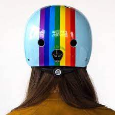 Our Rainbow Sky Street Helmet Just Got A Glowing Review From Best Travel Gear Rainbow Rainbowlove Rainbowsky