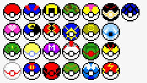 Poké balls may be used outside of or during a battle with a wild pokémon. Pokeball Pixel Png Images Free Transparent Pokeball Pixel Download Kindpng