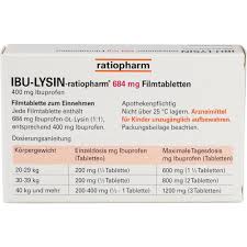 Ibu Lysin Ratiopharm 684mg Filmtabletten Von Ratiopharm Gmbh Paulus Apotheke Halle
