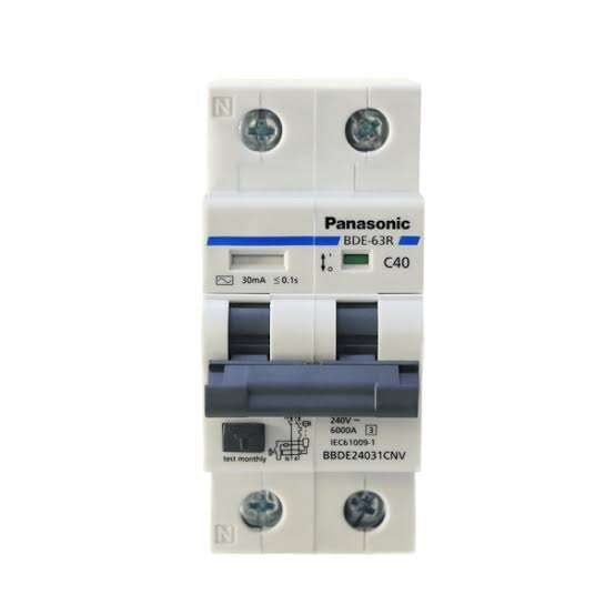 BBDE22531CNV - RCBO 2P 25A 30mA 6kA 1