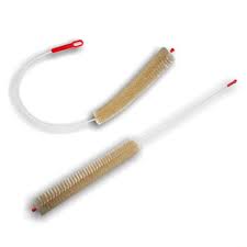 Flexible nylon stripping brush with plastic scraper built into nose. Strip Tube Brush Ster Sit Societa Italiana Tecnospazzole Cleaning Nylon Flexible