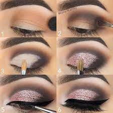 21 Easy Step By Step Makeup Tutorials From Instagram Stayglam Glitter Eye Makeup Eye Makeup Eye Makeup Steps