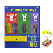 godery counting caddie pocket chart place value charts hundreds tens ones