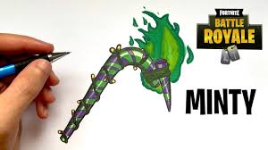 How To Draw Minty Pickaxe Fortnite Youtube It's very popular and you can get it using our generator code. how to draw minty pickaxe fortnite