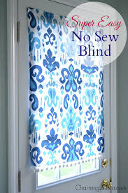 Roman blinds are a stylish and effective form of window dressing. Remodelaholic No Sew Magnetic Window Covering