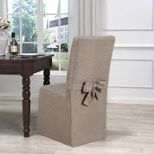 Kathy ireland® worldwide brand, celebrates a lifestyle. Evening Flannel Dining Room Chair Slipcover Fawn Kathy Ireland Target