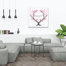 Perfect coffee table book martine gallery. Guest Book Canvas For Wedding Fingerprints Personalized Names With D 42 95