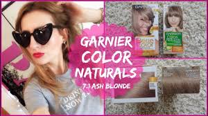 Garnier Color Naturals 7 1 Ash Blonde Review One Month Color Update Ash Blonde Hair Color Reviews Ash Blonde Hair