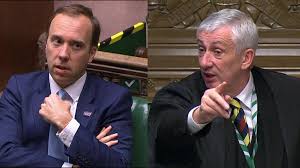 If she can do it, i can do it'. Coronavirus Speaker Threatens To Eject Matt Hancock From Commons During Pmqs Politics News Sky News