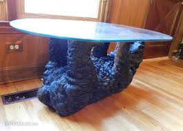 You can place them in your garden. Black Bear Glass Top Coffee Table 43 X 27 X 19 H Estatesales Org