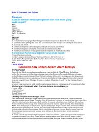 Singapura mempunyai 80% penduduk bukan melayu. Bab 10 Sarawak Dan Sabah