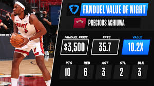Browse 1,015 precious achiuwa stock photos and images available, or start a new search to explore. Nba Fantasy On Twitter Precious Achiuwa Records 35 7 Fpts To Return 10 2x Value Earning Him Fanduel Value Of The Night