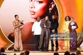 Kat Capone and Kaleb Rollins arrive at The 66th Annual Grammy Awards,...  News Photo