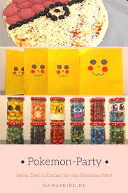 Pokemon Party Zum Kindergeburtstag Mit Deko Spielen Kuchen Mamaskind Pokemon Geburtstag Kindergeburtstag Pokemon
