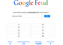 Submitted 10 months ago * by deleted. Google Feud Play Google Autocomplete Like A Game Of Family Feud Time