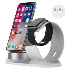 When the apple watch came out in 2015, it wasn't just a new product: 3 In 1 Holder Docking Station For Iphone Airpods Apple Watch Silver White