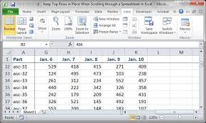 Freeze Or Lock Specific Rows And Columns When Scrolling In Excel Teachexcel Com Excel Tutorials Excel Column