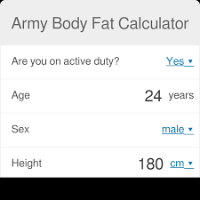 Army Body Fat Calculator 2021