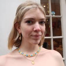 Joy's Blue Gemstone Necklace