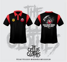 Desain baju team / club sepeda motor, berikut ini contoh desain baju team / club sepeda motor saya share 5 baju. Produksi Desain Jersey Team Karate Inkado Berkerah Full Printing Sablon Kaos Online
