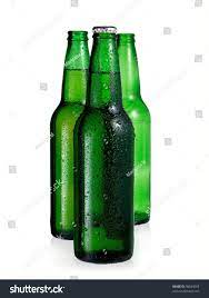 Three Green Beer Bottles Ad Sponsored Green Beer Bottles Green Beer Bottles Beer Bottle Bottle