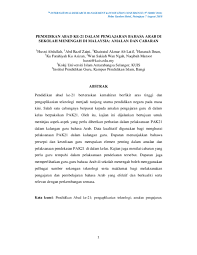 Kompetensi guru yang sudah dirumuskan pemerintah meliputi kompetensi kepribadian, kompetensi profesional, kompetensi sosial, dan kompetensi. Pdf Pendidikan Abad Ke 21 Dalam Pengajaran Bahasa Arab Di Sekolah Menengah Di Malaysia Amalan Dan Cabaran Naqibah Mansor Abdul Razif Zaini And Ku Fatahiyah Ku Azizan Academia Edu