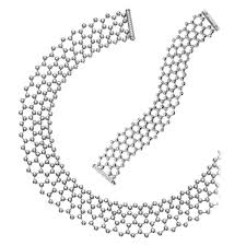 Shop with afterpay on eligible items. Cartier Diamond Tennis Necklace Bracelet Suite For Sale
