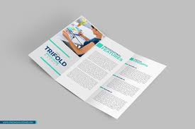 Free Tri Fold Brochure Mockup Trifold Brochure Brochures Mockups Brochure