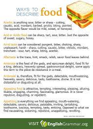 Ways To Describe Food Aprender Ingles Gramatica Del Ingles Clase De Ingles