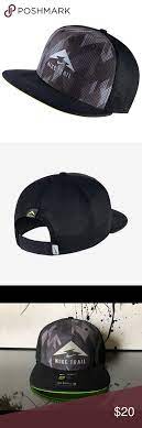 Nike Trail Aerobill Trucker Hat Black Volt Trucker Hat Nike Accessories Trucker