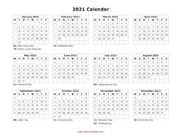 Gray typical non working days. 2021 Calendar With Week Numbers Printable