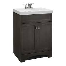 Shop Style Selections Drayden Grey Integral Single Sink Bathroom Vanity With Cultured Marble Black Vanity Bathroom 24 Inch Bathroom Vanity Bathroom Sink Vanity