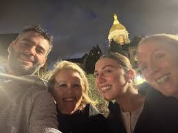 Bishop Manogue administration is attending the Notre Dame ACE Leadership  Conference, and look who they ran into! It's such a joy to see our Miner  alums thriving and embracing college life. Go