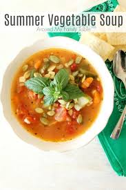 Summer Vegetable Soup Recipe Summer Vegetable Vegetable Soup Vegetable Soup Recipes